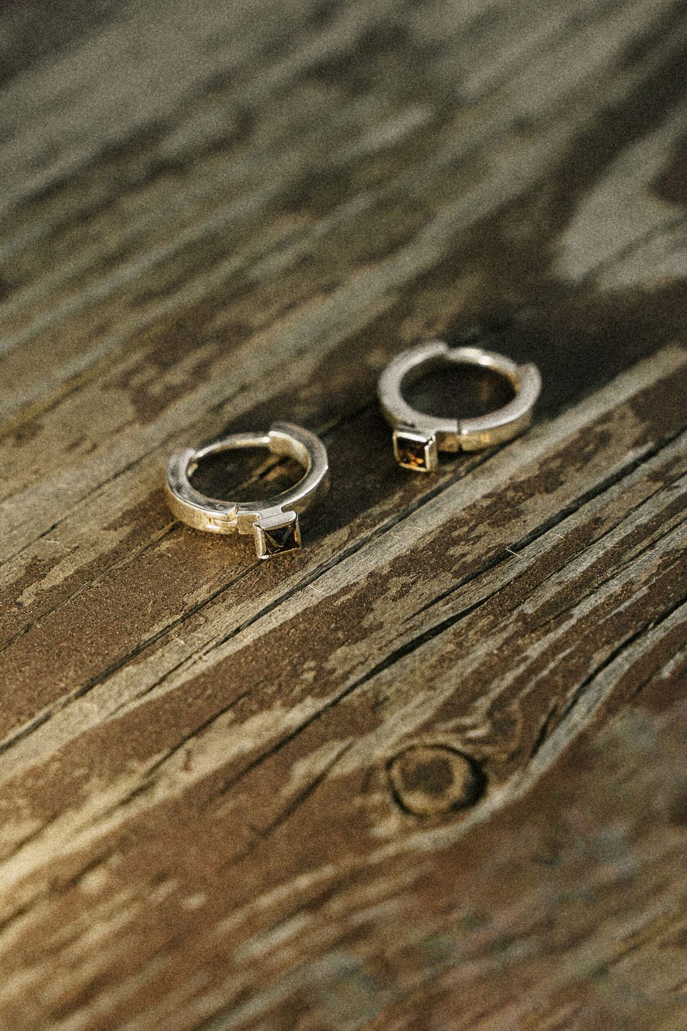 Серьги Опора с раухтопазом