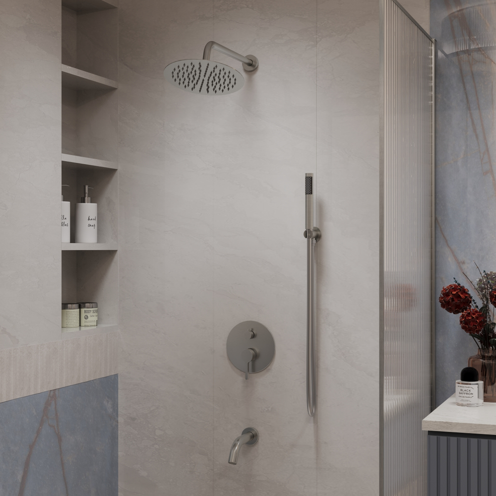 Душевой комплект Vincea Villa VSFW-1VL3BN встраиваемый, 3 режима, брашированный никель