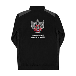 TSR-10385 Костюм спортивный Федерация Бокса России черно-серый