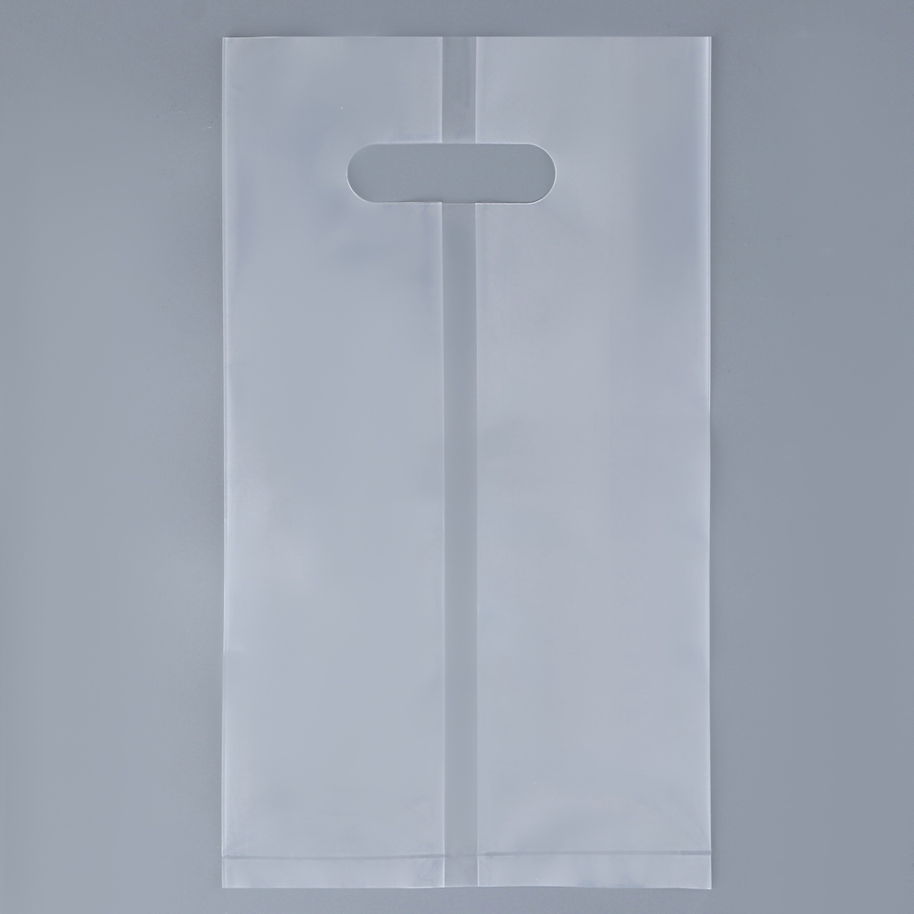 Пакет квадртаный полиэтиленовый с вырубной ручкой, прозрачный, 30х43+28см ± 5% 60 мкм 10638993