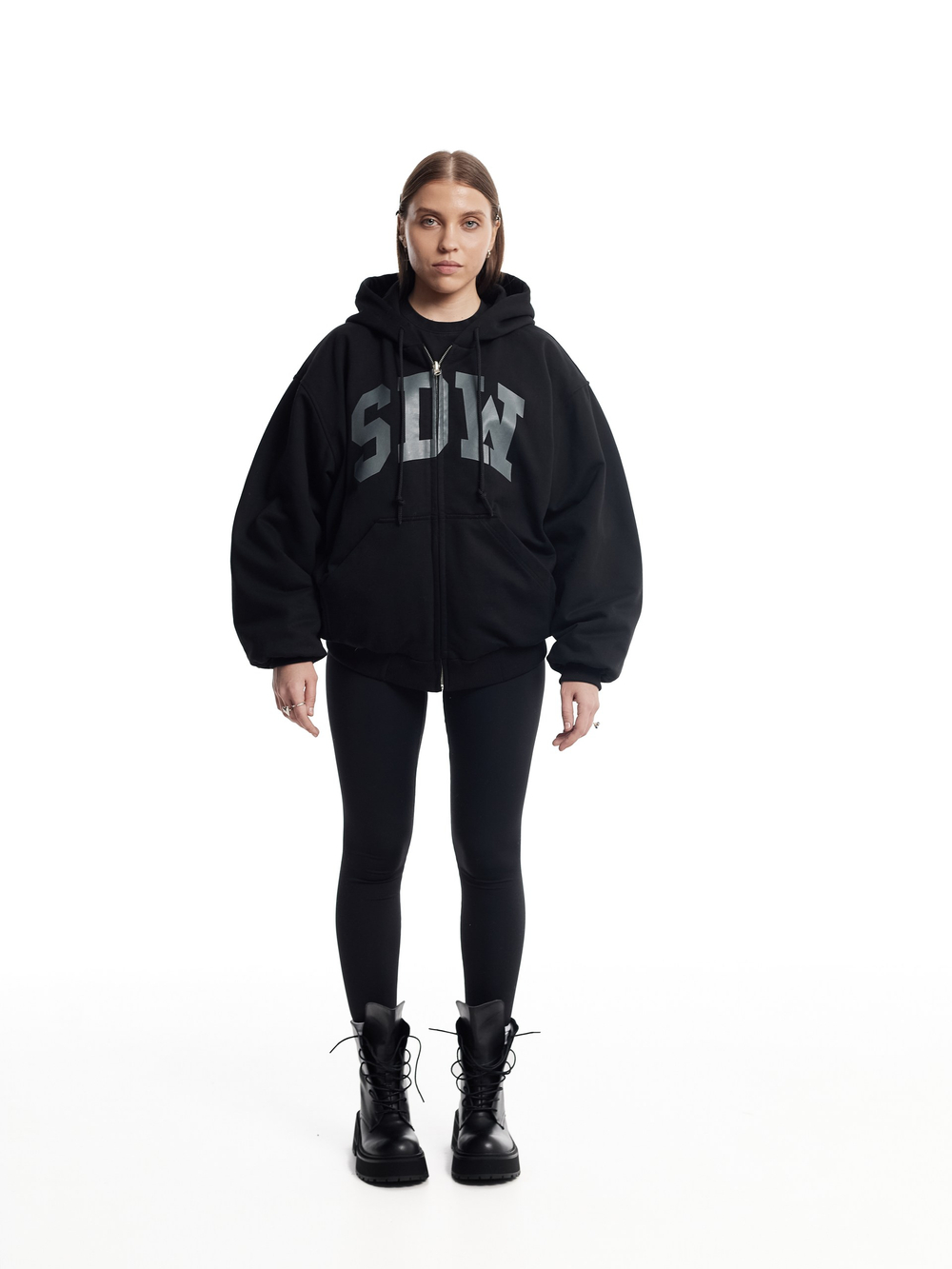 Двухсторонний Бомбер SDW в черном цвете