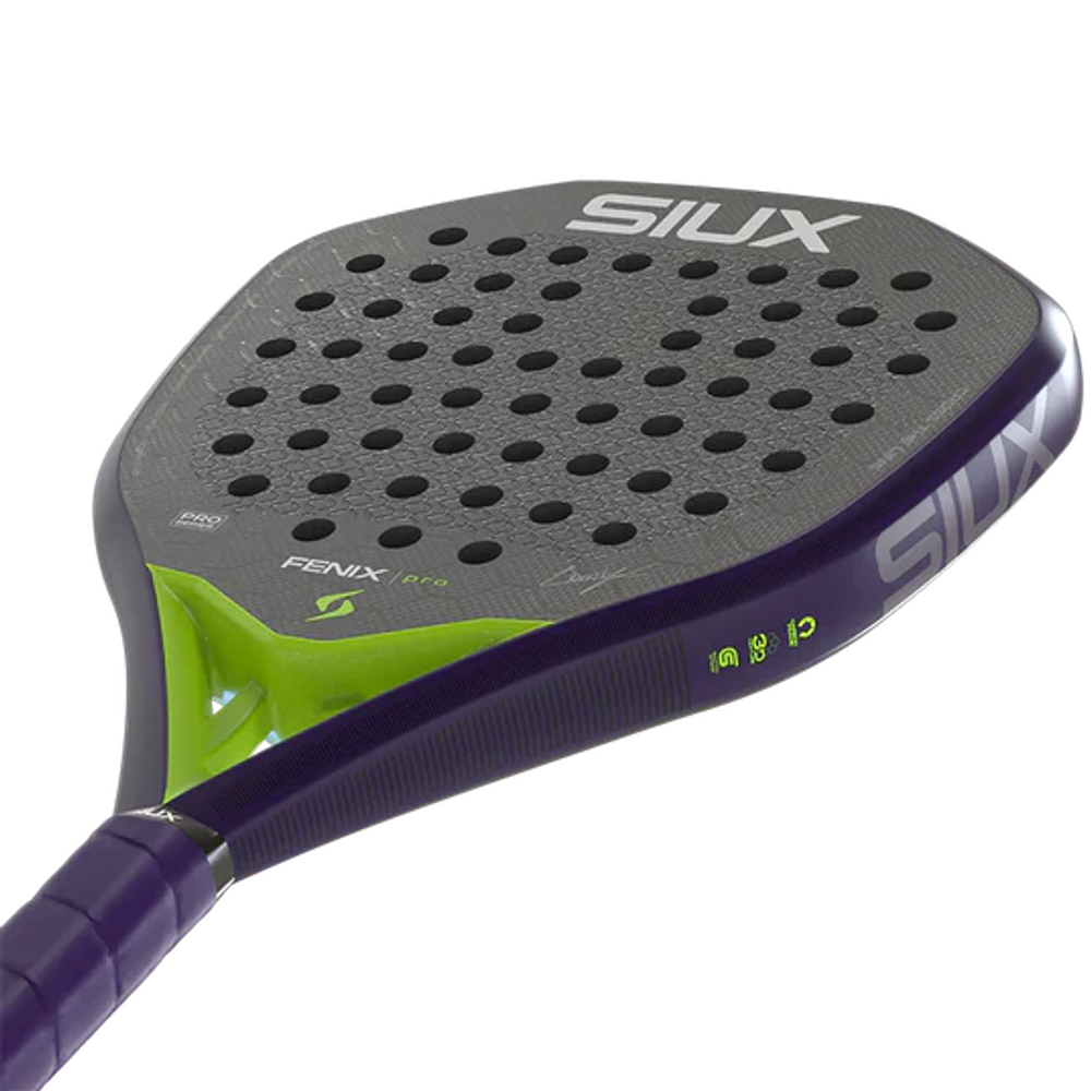 Ракетка для падел Siux Fenix Pro Glow Purple 2026 черно-фиолетовая