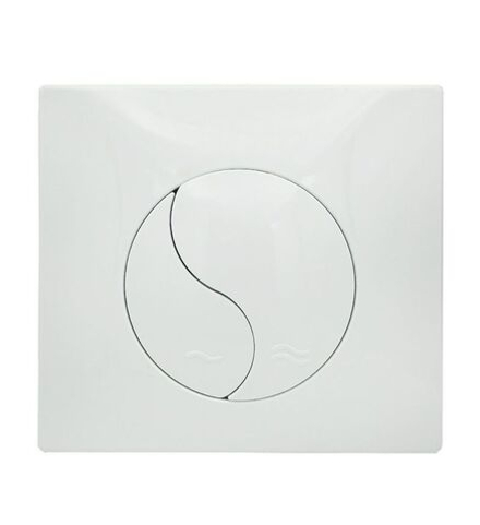 Двухрежимная клавиша смыва Siamp Ying Yang белая