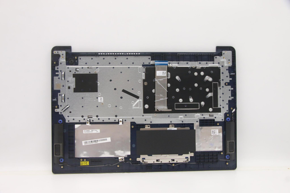 Верхняя панель с клавиатурой (топкейс) для ноутбука Lenovo 3-17ALC6 (W/O FingerPrint) синяя, раскладка - русская (5CB1C75107)