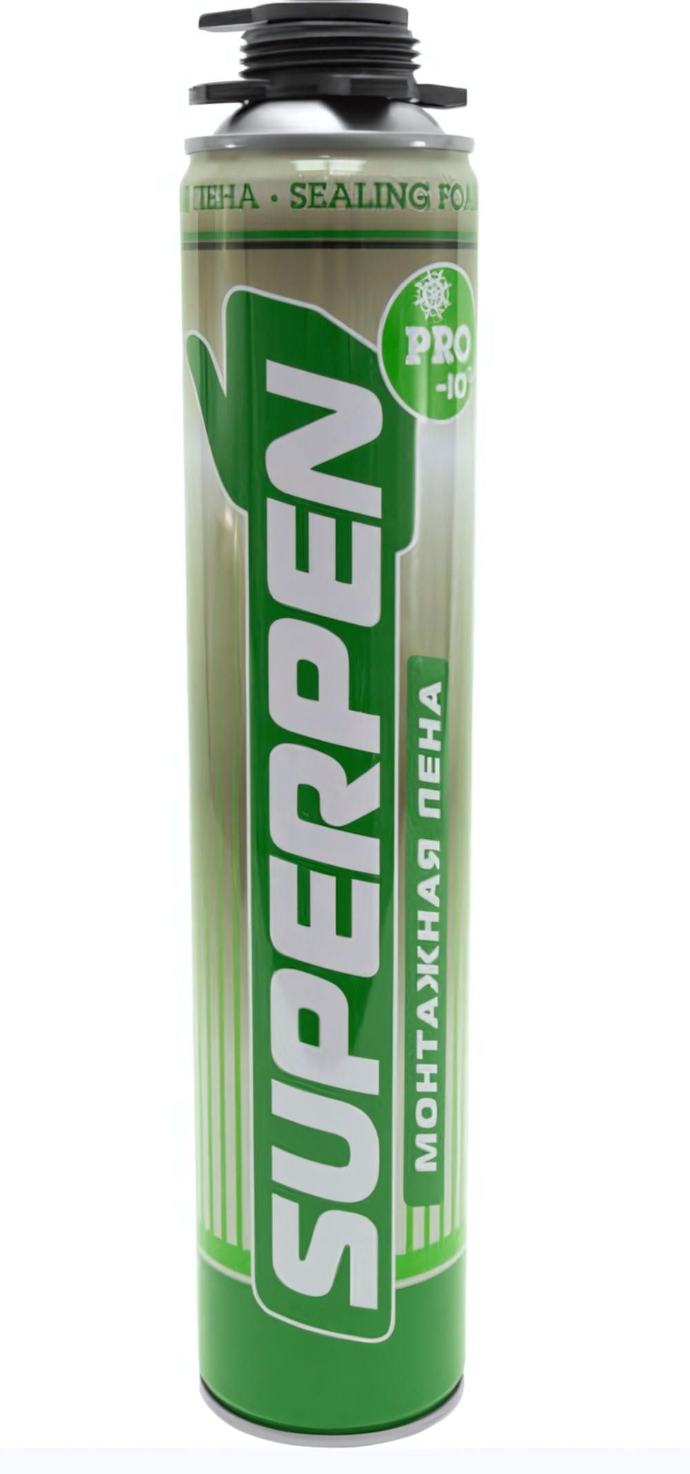 Монтажная пена SUPERPEN PRO 750 мл (всесез.) от -10°C до +30°C выход пены до 45л. ПОЛИТЕХ