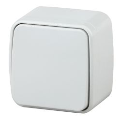 3-103-01 Intro Переключатель, 10А-250В, IP20, ОУ, Polo, белый