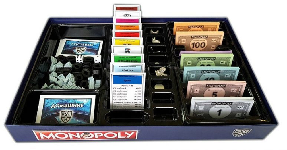 Hasbro: Игра настольная дорожная Монополия KHL WM00013-RUS —  Monopoly KHL — Хасбро