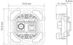 Механизм розетки RJ45/TV cat.5, ClassE-8/0-2400 МГц,  серия D16