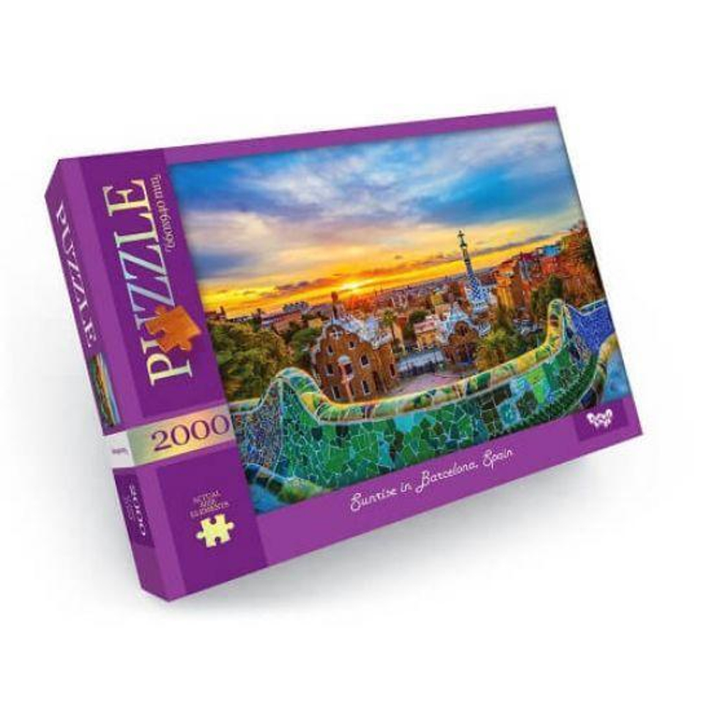 Пазлы 2000эл "Испания. Рассвет в Барселоне" (Данко)