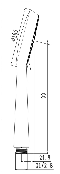 Лейка душевая Lemark LM0913C, 3-функциональная