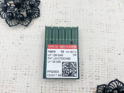 Иглы промышленные, для плоскошовных машин 90/14 UY 128 GAS FFG/SES, 10 игл