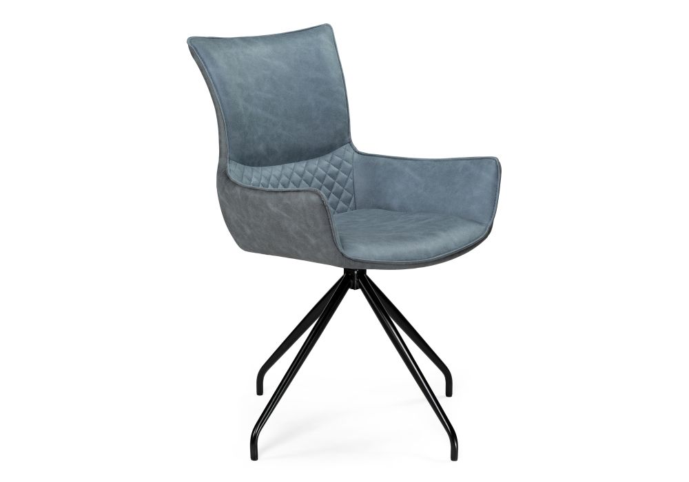 Стул на металлокаркасе Донаель крутящийся ткань kiprus 11/12 / черный глянец