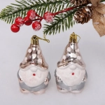 Ёлочная игрушка «Счастливый лесничий» (2 шт) 9 см,шампань