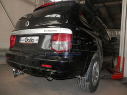 Фаркоп оцинкованный Galia S1096A для SSANG-YONG KYRON 2005-(паспорт и сертификат в комплекте)(без электрики)