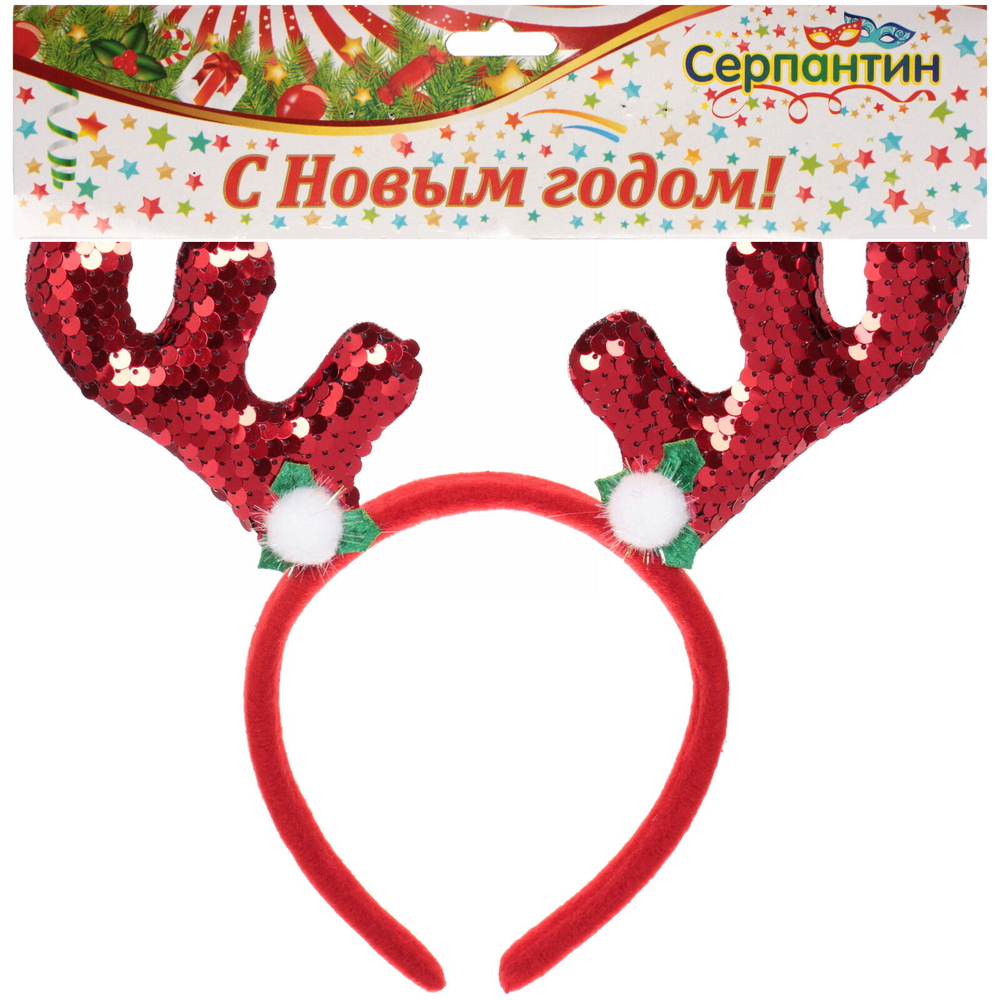 Ободок карнавальный «Сияние» 23х22 см