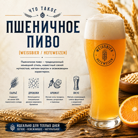 Что такое пшеничное пиво (Weissbier / Hefeweizen)