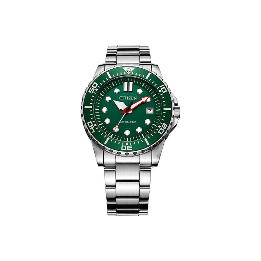 CITIZEN Mechanical Movement Stainless Steel Strap Watch Men"s Watches Green Dial