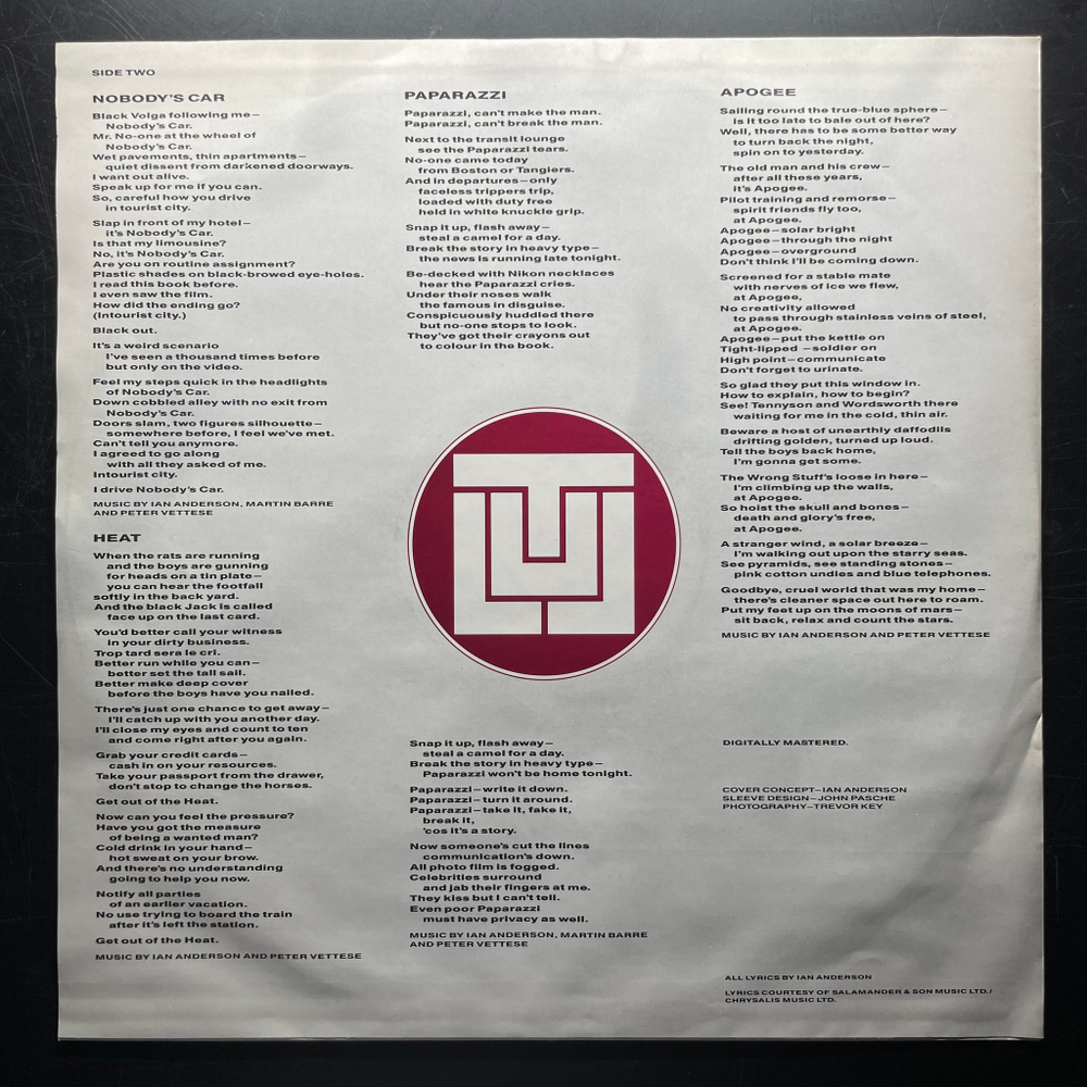 Jethro Tull - Under Wraps (Англия 1984г.)