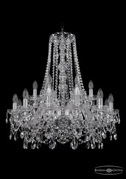 Подвесная люстра Bohemia Ivele 1411/12+6/240/h-80/Ni