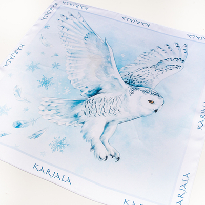 Шейный платок «Полет совы», 70×70 см