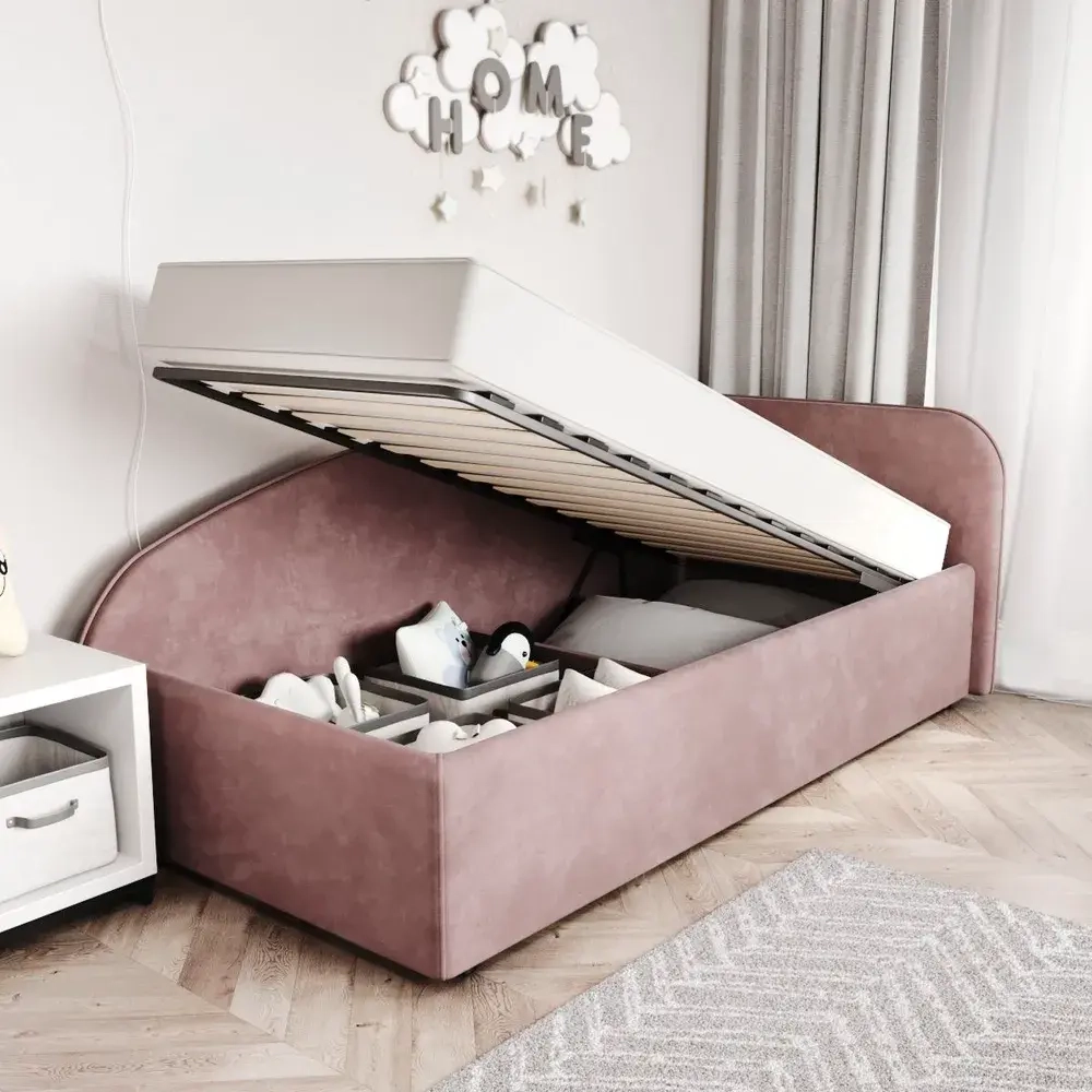 Кровать Элис 90х200 Терракотовый Правый Угол