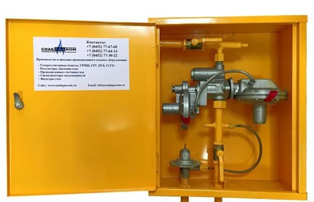 Газорегуляторный пункт шкафной ГРПШ-6 (левый,выход с права)