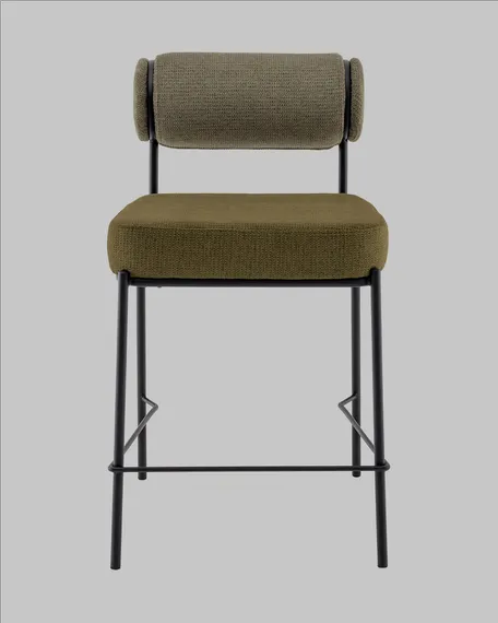 Полубарный стул Roller зелёный