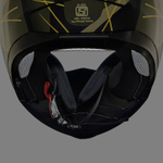 Шлем интеграл Royal Enfield, цвет - камуфляж-оливковый матовый, размер - XL (620 мм), арт. RRGHEP000589 (HESS22015MATT BLACK & OLIVE)