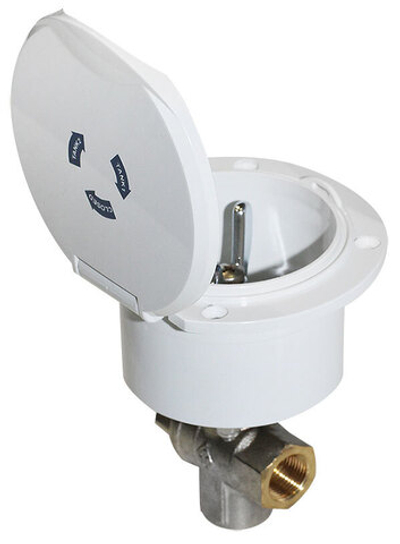 Трехходовый кран в пластиковом коробе, 1/4 дюйма (10263791)