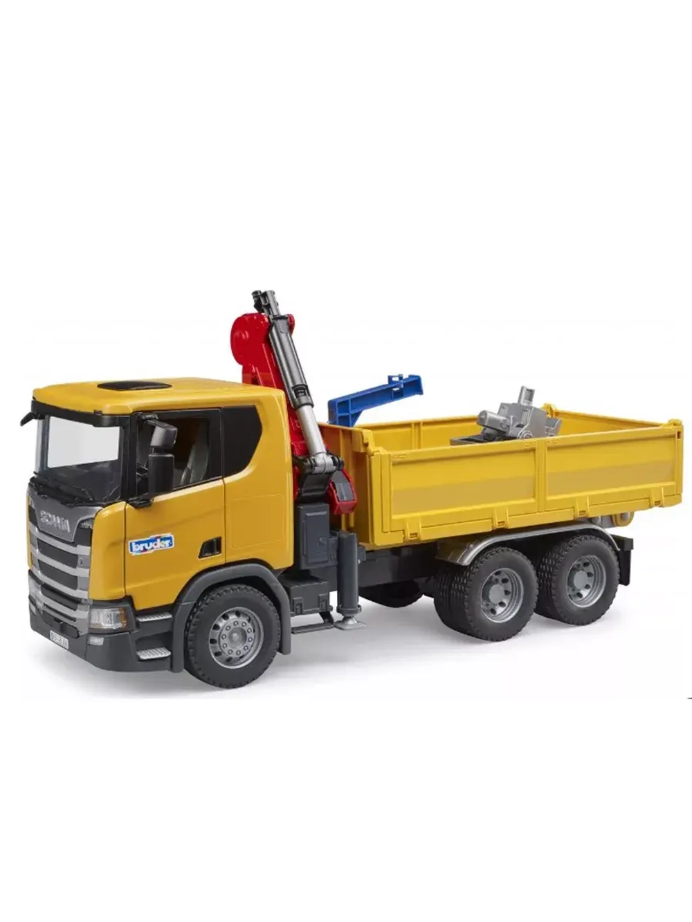 Автомобиль Bruder Scania Super 560R с краном-манипулятором