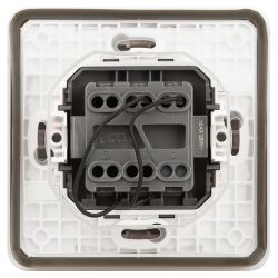 Выключатель ЭРА Эксперт 11-1522-01 с подсветкой IP55, 10АХ-250В, СУ, белый