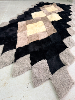 Меховой Коврик прикроватный накидка на кресло из овчины