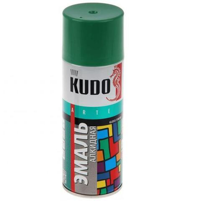 Краска аэрозоль алкидная KU-10081 зеленая 520мл