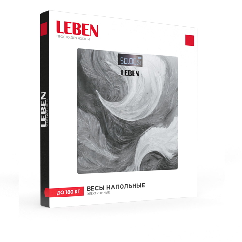 Весы напольные электронные "Grey"  ЖК-дисплей  макс.нагрузка 180кг (10шт/кор)
