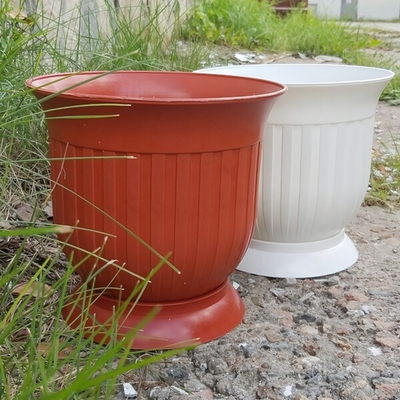 Вазон 3 л. на подставке терракотовый