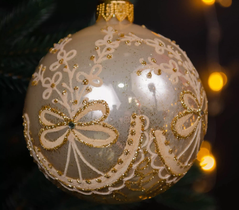 Набор стеклянных шаров Золото Королевы, 13 предметов, золото, Витус (878/6/1)