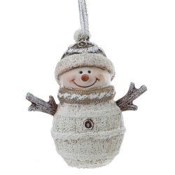 GAEM Фигурка декоративная подвесная "Снеговик", L8 W4 H8,5 см, 2в.