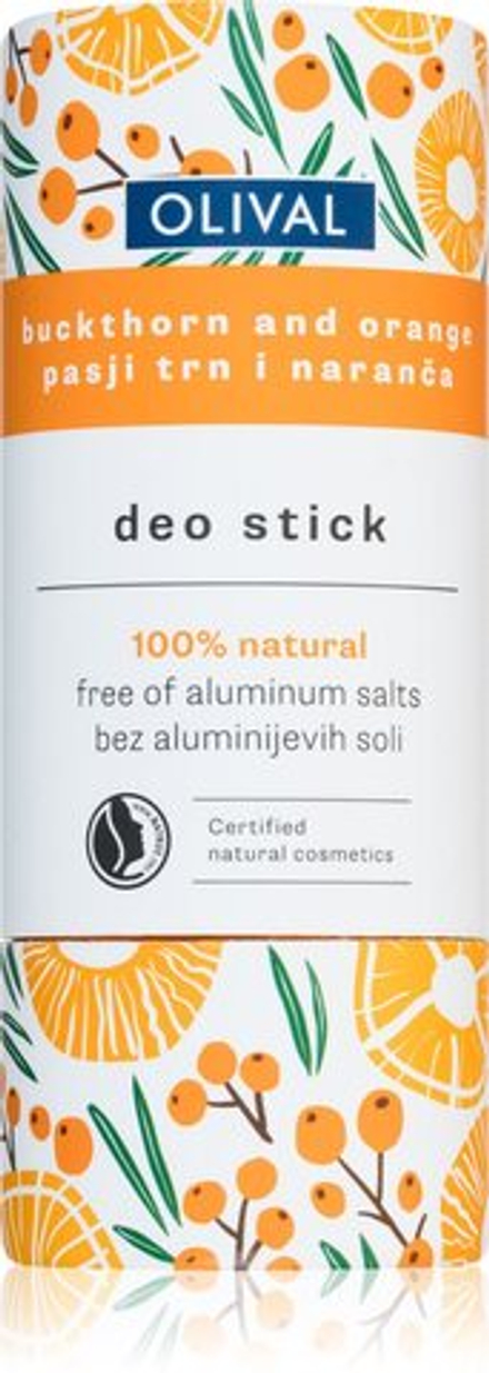 Olival Natural Buckthorn and Orange - дезодорант-стик без добавления солей алюминия /   40  g  / GTIN 3858892694220