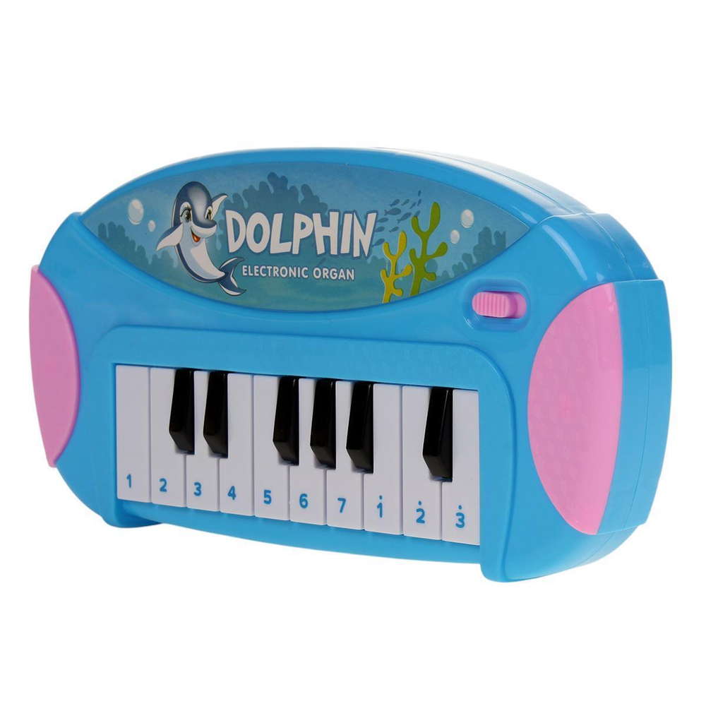 Пианино 22см, синий, пакет 21-13