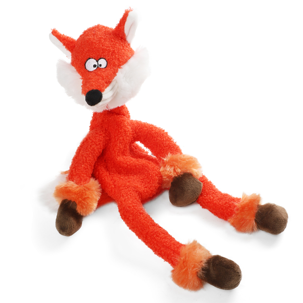 85078 Игрушка для собак Лисица с верёвкой 41см, серия PLUSH FRIENDZ, Gigwi