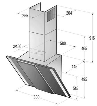 Витяжка GORENJE DVG 6566 AX