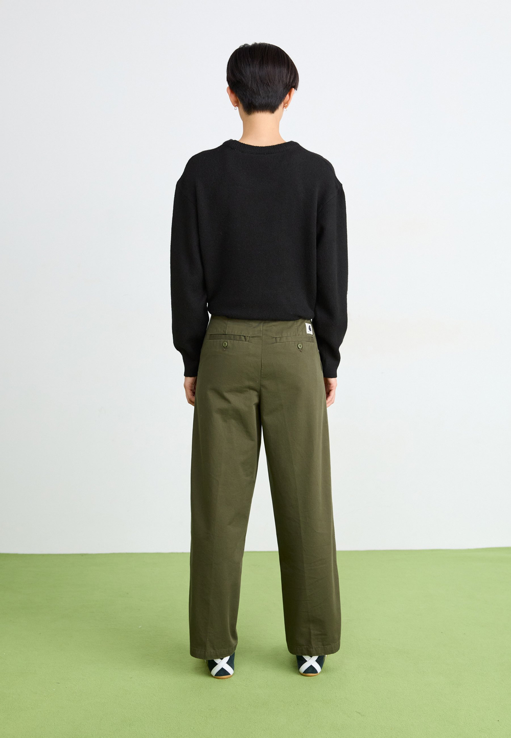 Carhartt WIP NOVI - Тканевые брюки - Зелёный