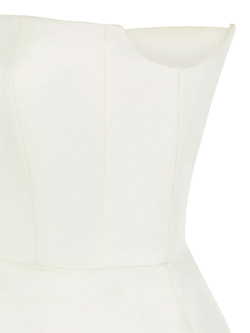 Корсет с баской из бархата