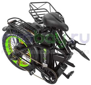 Электровелосипед Syccyba F10 Pro Dual 48V/20Ah (полный привод) - Салатовый обод фото №15