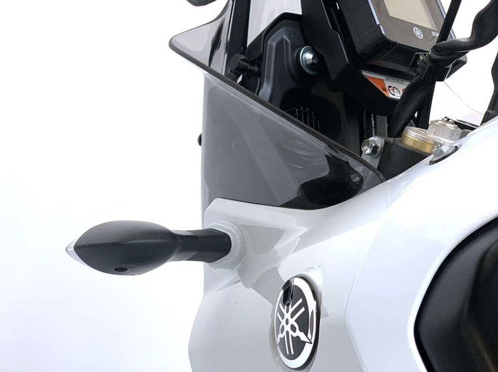 WRS Дефлекторы увеличенные (пара) Yamaha Tenere 700 (2019-2024) затемненные YA018F