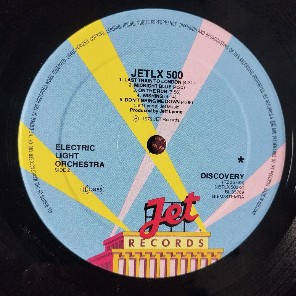 Винтажная виниловая пластинка LP Electric Light Orchestra Discovery (Holland 1979)