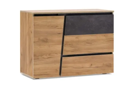 Комод Соренто дуб крафт / бетон темный