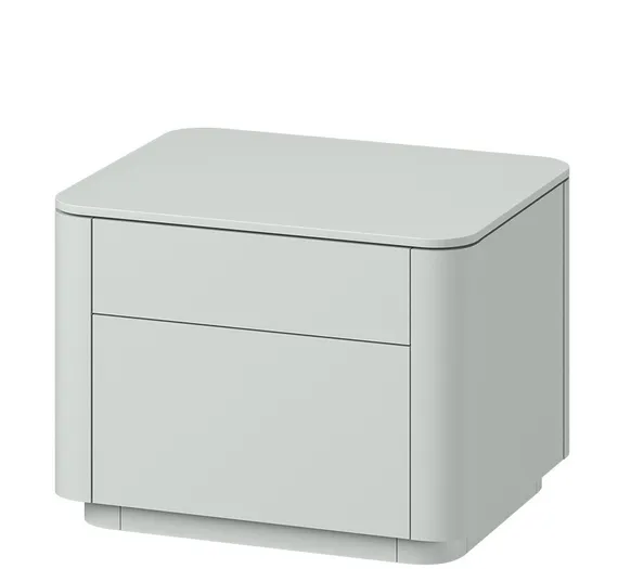 Тумба прикроватная Tammi 2 ящика ширина 50 см (светло-серый)