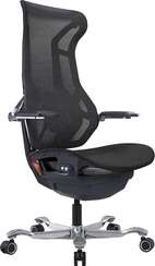 Эргономичное кресло Atom Black Сетка Черный