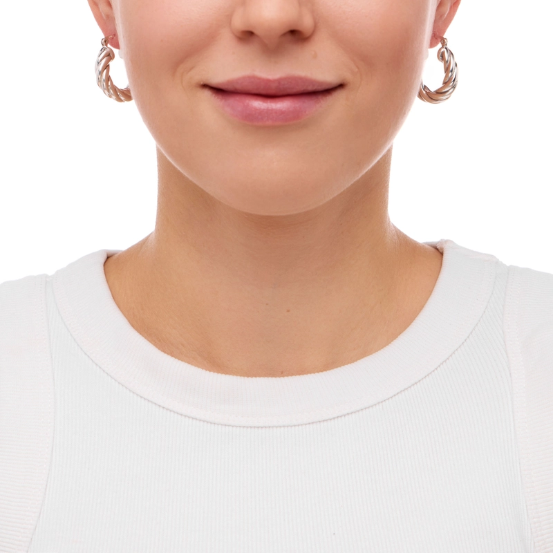 Серьги Тросики – Серебро